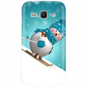 Чехол Uprint Samsung Galaxy Ace 3 S7272 Skier Snowman