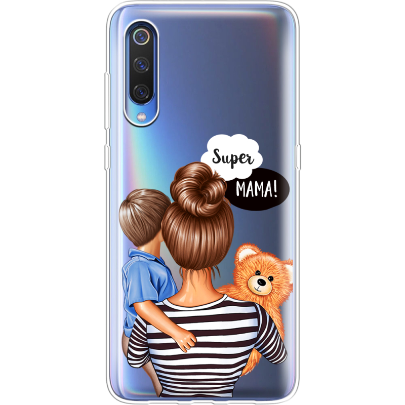 Прозрачный чехол Uprint Xiaomi Mi 9 SE Super Mama and Son