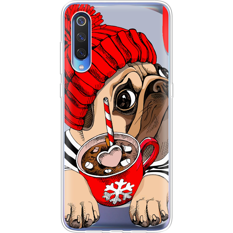 Прозрачный чехол Uprint Xiaomi Mi 9 SE Winter Puggy