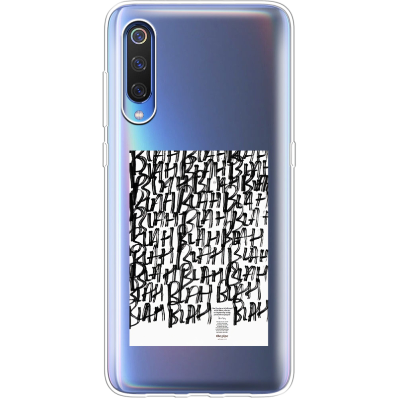 Прозрачный чехол Uprint Xiaomi Mi 9 SE Blah Blah