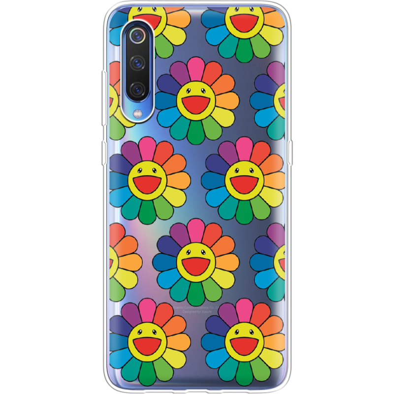 Прозрачный чехол Uprint Xiaomi Mi 9 SE Hippie Flowers