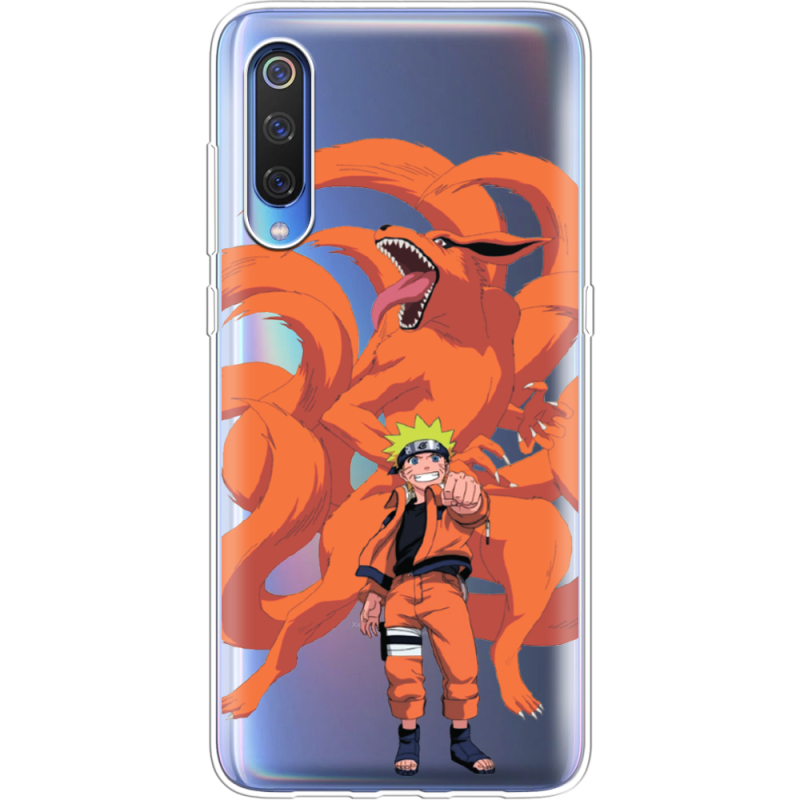 Прозрачный чехол Uprint Xiaomi Mi 9 SE Naruto and Kurama