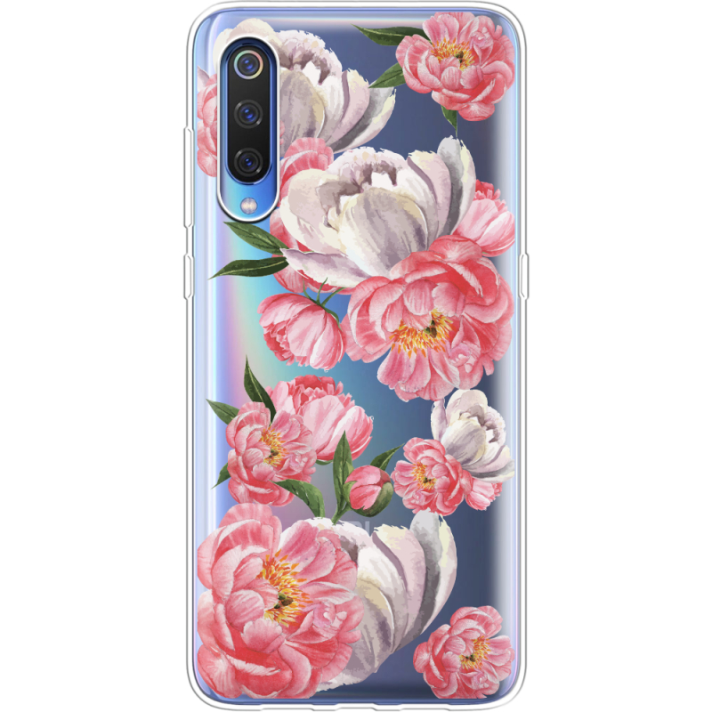 Прозрачный чехол Uprint Xiaomi Mi 9 SE Peony Watercolor Style