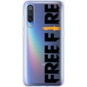 Прозрачный чехол Uprint Xiaomi Mi 9 SE Free Fire Black Logo