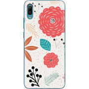 Чехол Uprint Huawei Y6 2019 Line Flowers