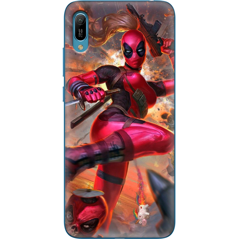 Чехол Uprint Huawei Y6 2019 Woman Deadpool