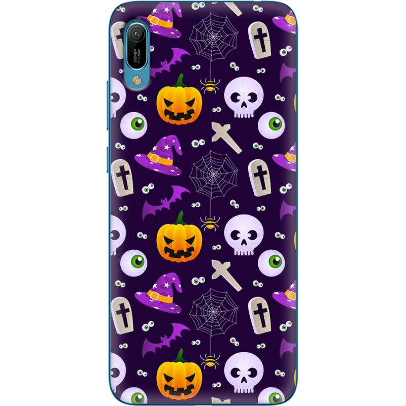 Чехол Uprint Huawei Y6 2019 Halloween Purple Mood