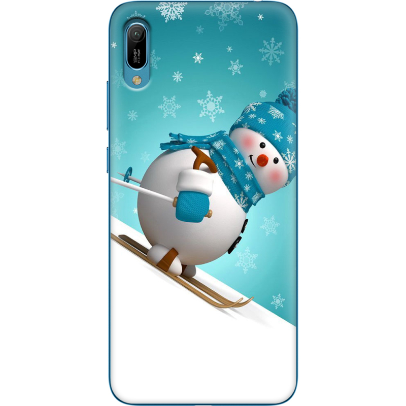 Чехол Uprint Huawei Y6 2019 Skier Snowman