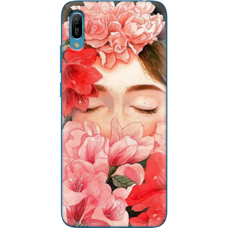 Чехол Uprint Huawei Y6 2019 Girl in Flowers