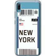 Прозрачный чехол Uprint Huawei Y6 2019 Ticket New York