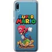 Прозрачный чехол Uprint Huawei Y6 2019 Super Mario