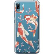 Прозрачный чехол Uprint Huawei Y6 2019 Japanese Koi Fish