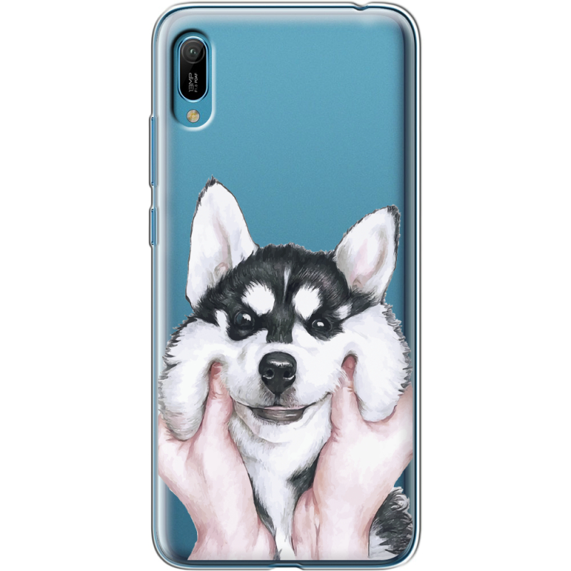 Прозрачный чехол Uprint Huawei Y6 2019 Husky