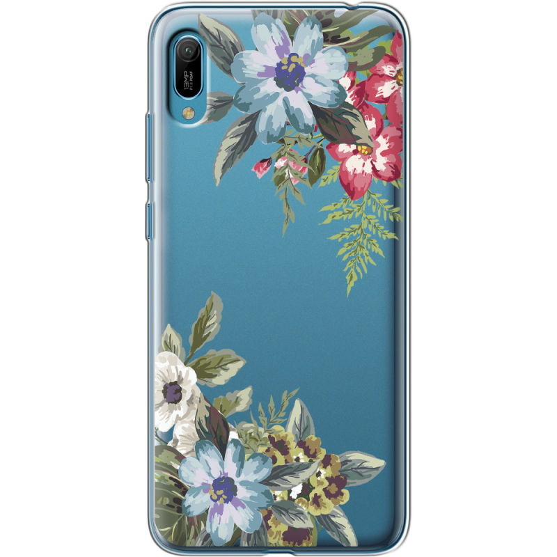 Прозрачный чехол Uprint Huawei Y6 2019 Floral
