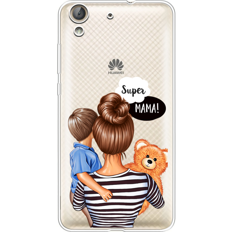 Прозрачный чехол Uprint Huawei Y6 2 Super Mama and Son