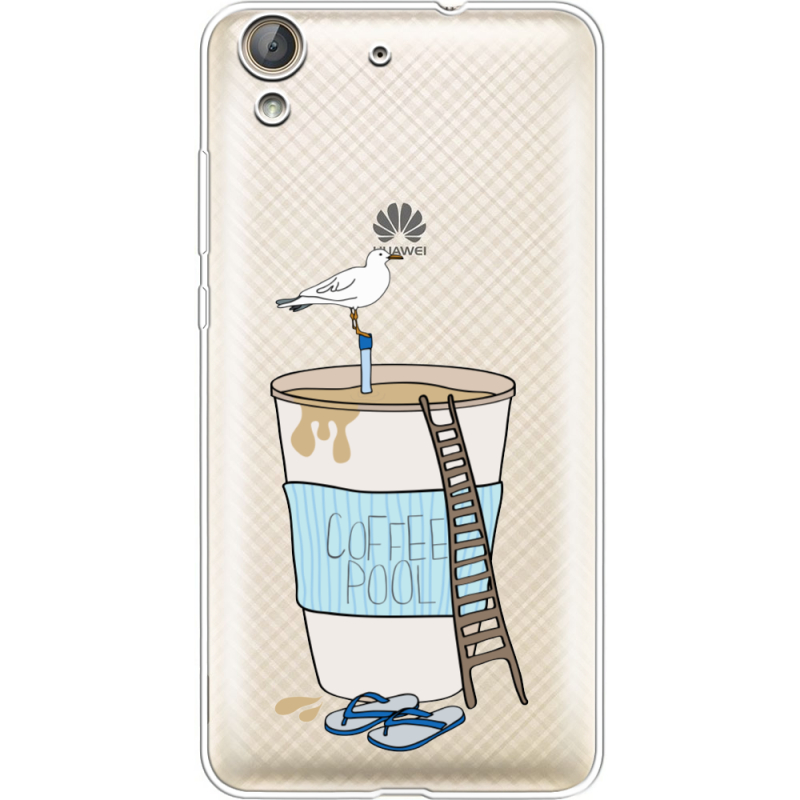 Прозрачный чехол Uprint Huawei Y6 2 Segull in Cofee Pool