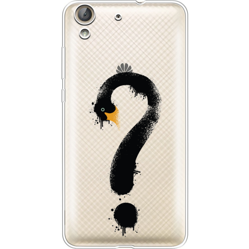 Прозрачный чехол Uprint Huawei Y6 2 Swan question