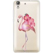 Прозрачный чехол Uprint Huawei Y6 2 Floral Flamingo