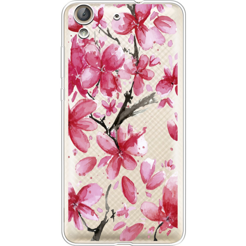 Прозрачный чехол Uprint Huawei Y6 2 Pink Magnolia