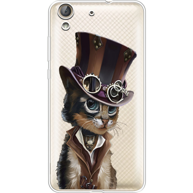 Прозрачный чехол Uprint Huawei Y6 2 Steampunk Cat