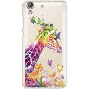 Прозрачный чехол Uprint Huawei Y6 2 Colorful Giraffe