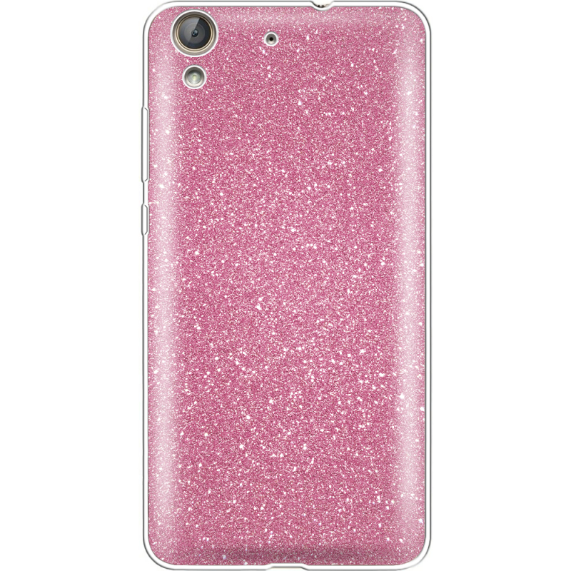 Чехол с блёстками Huawei Y6 2 Розовый