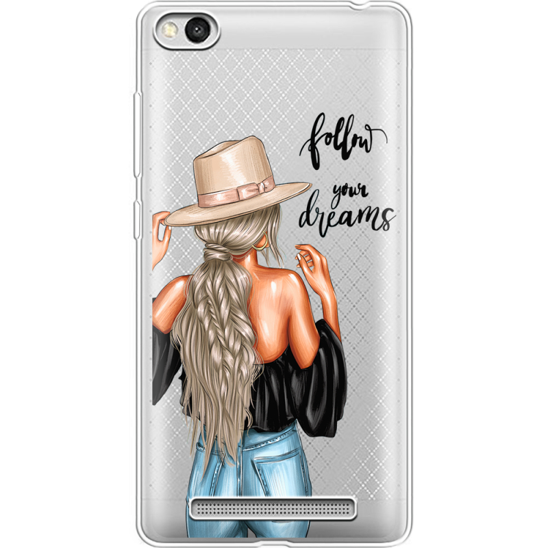 Прозрачный чехол Uprint Xiaomi Redmi 3 Follow Your Dreams