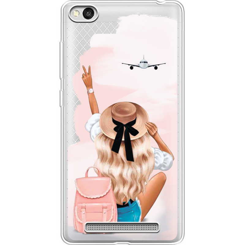 Прозрачный чехол Uprint Xiaomi Redmi 3 Travel Girl