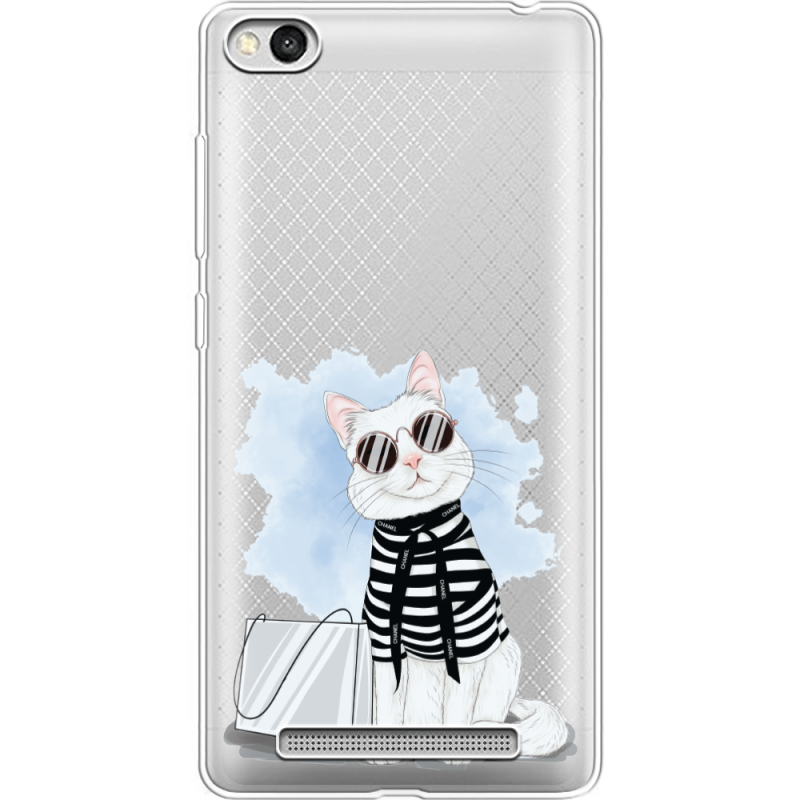 Прозрачный чехол Uprint Xiaomi Redmi 3 Cat Style