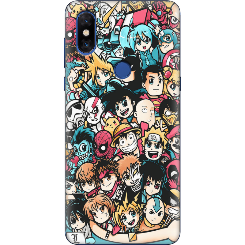 Чехол Uprint Xiaomi Mi Mix 3 Anime Stickers