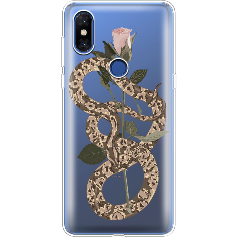 Прозрачный чехол Uprint Xiaomi Mi Mix 3 Glamor Snake