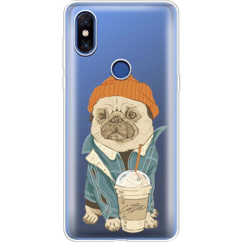 Прозрачный чехол Uprint Xiaomi Mi Mix 3 Dog Coffeeman