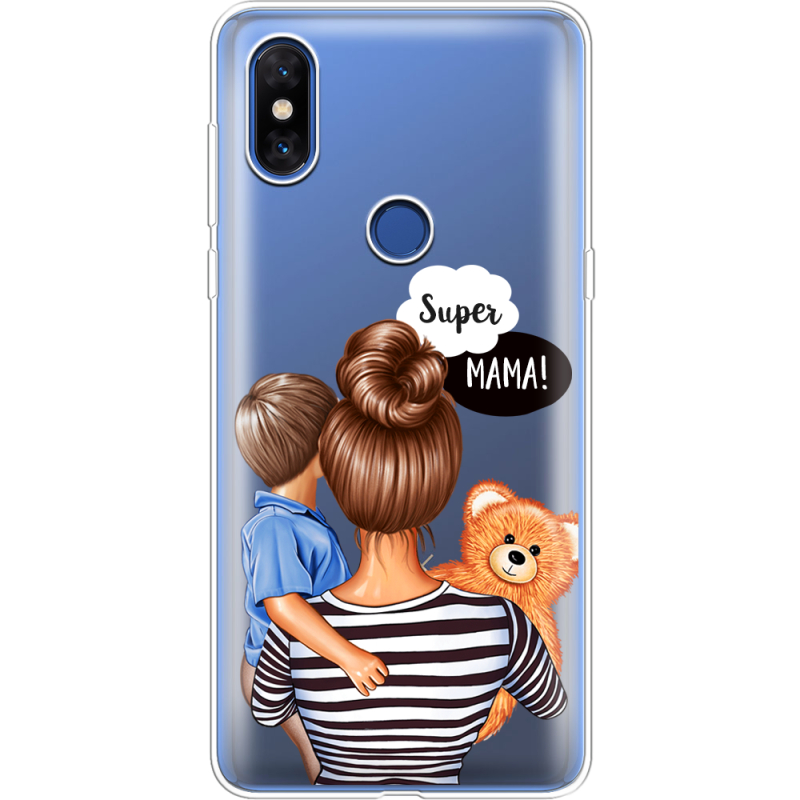 Прозрачный чехол Uprint Xiaomi Mi Mix 3 Super Mama and Son