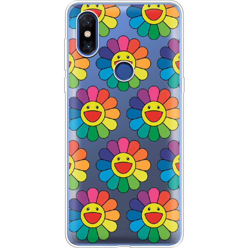 Прозрачный чехол Uprint Xiaomi Mi Mix 3 Hippie Flowers