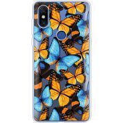 Прозрачный чехол Uprint Xiaomi Mi Mix 3 Butterfly Morpho