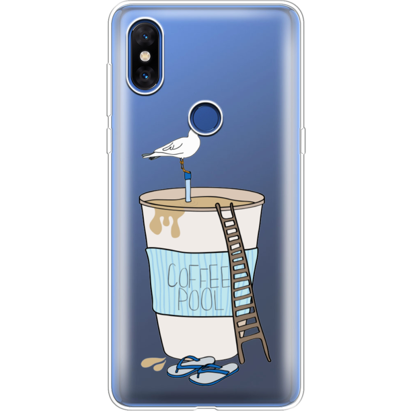 Прозрачный чехол Uprint Xiaomi Mi Mix 3 Segull in Cofee Pool