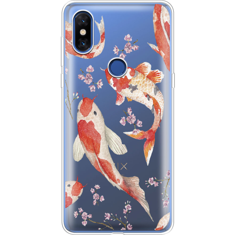 Прозрачный чехол Uprint Xiaomi Mi Mix 3 Japanese Koi Fish