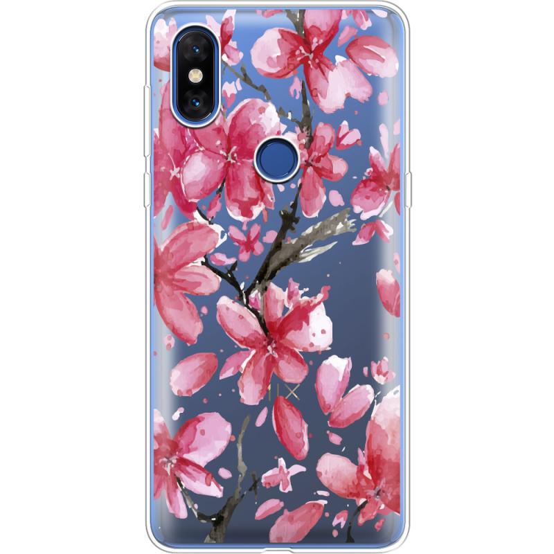 Прозрачный чехол Uprint Xiaomi Mi Mix 3 Pink Magnolia