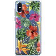 Прозрачный чехол Uprint Xiaomi Mi Mix 3 Tropical Flowers