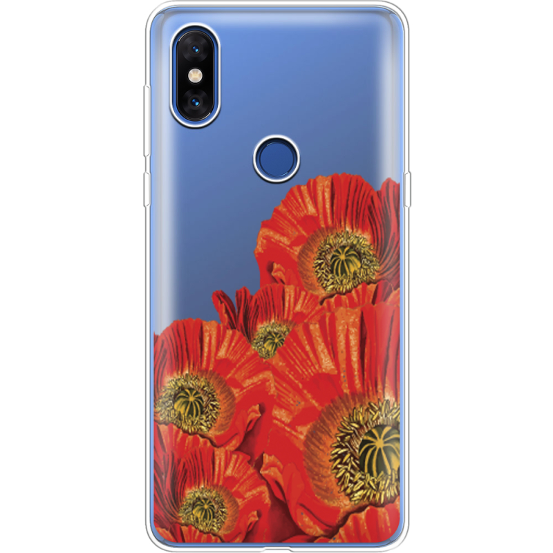 Прозрачный чехол Uprint Xiaomi Mi Mix 3 Red Poppies