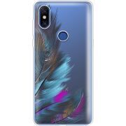 Прозрачный чехол Uprint Xiaomi Mi Mix 3 Feathers