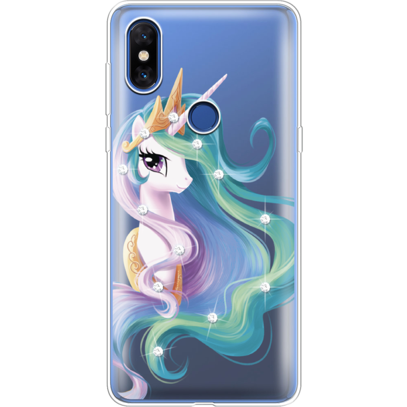 Чехол со стразами Xiaomi Mi Mix 3 Unicorn Queen