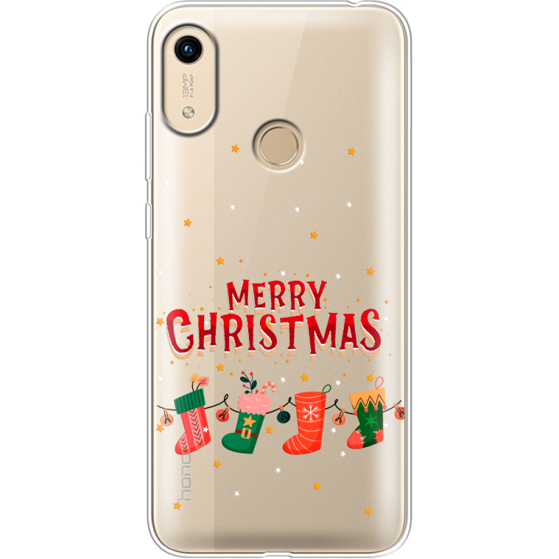 Прозрачный чехол Uprint Honor 8A Merry Christmas