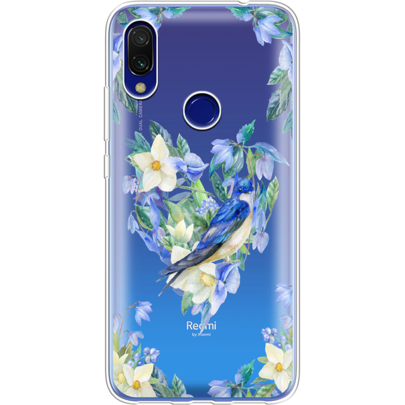 Прозрачный чехол Uprint Xiaomi Redmi 7 Spring Bird