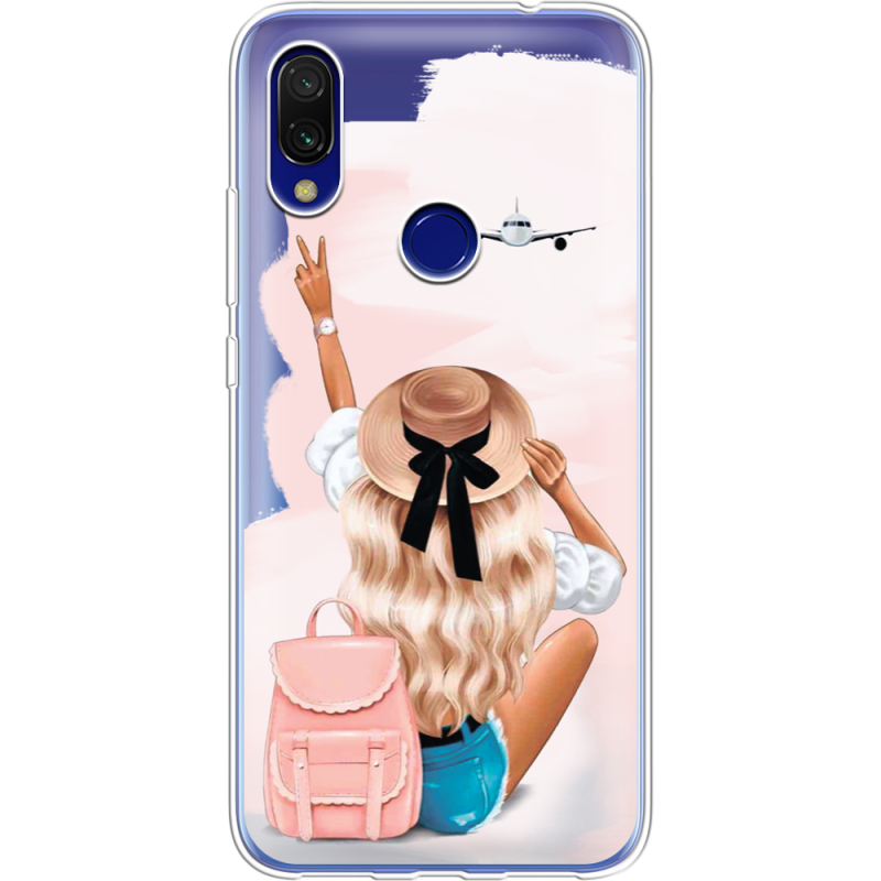 Прозрачный чехол Uprint Xiaomi Redmi 7 Travel Girl