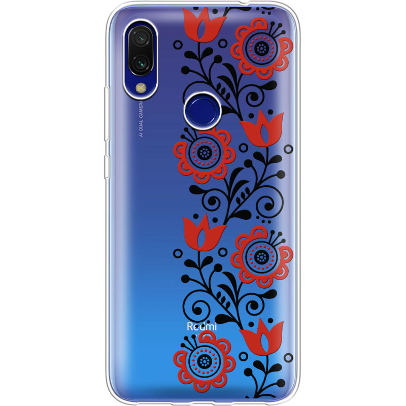 Прозрачный чехол Uprint Xiaomi Redmi 7 Ethno Ornament