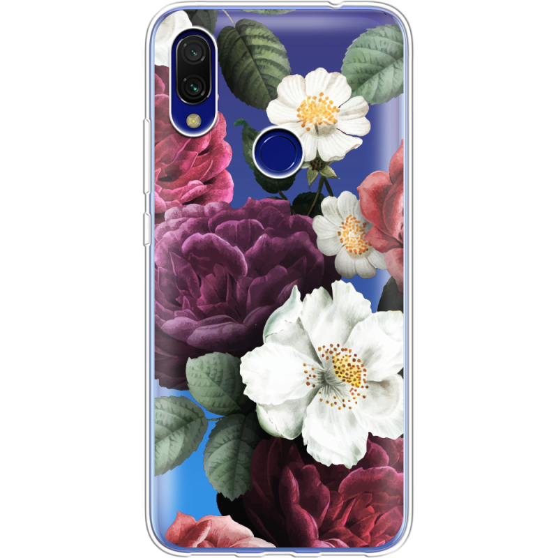 Прозрачный чехол Uprint Xiaomi Redmi 7 Floral Dark Dreams