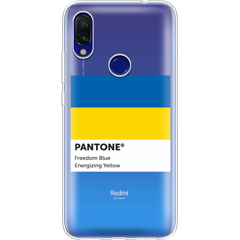 Прозрачный чехол Uprint Xiaomi Redmi 7 Pantone вільний синій