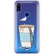 Прозрачный чехол Uprint Xiaomi Redmi 7 Segull in Cofee Pool