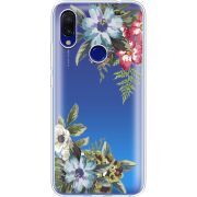 Прозрачный чехол Uprint Xiaomi Redmi 7 Floral